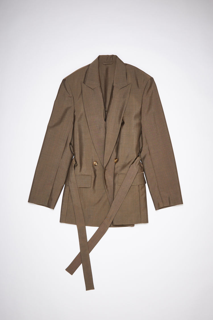 Acne Studios Tailored Suit Jacket In Almond Brown