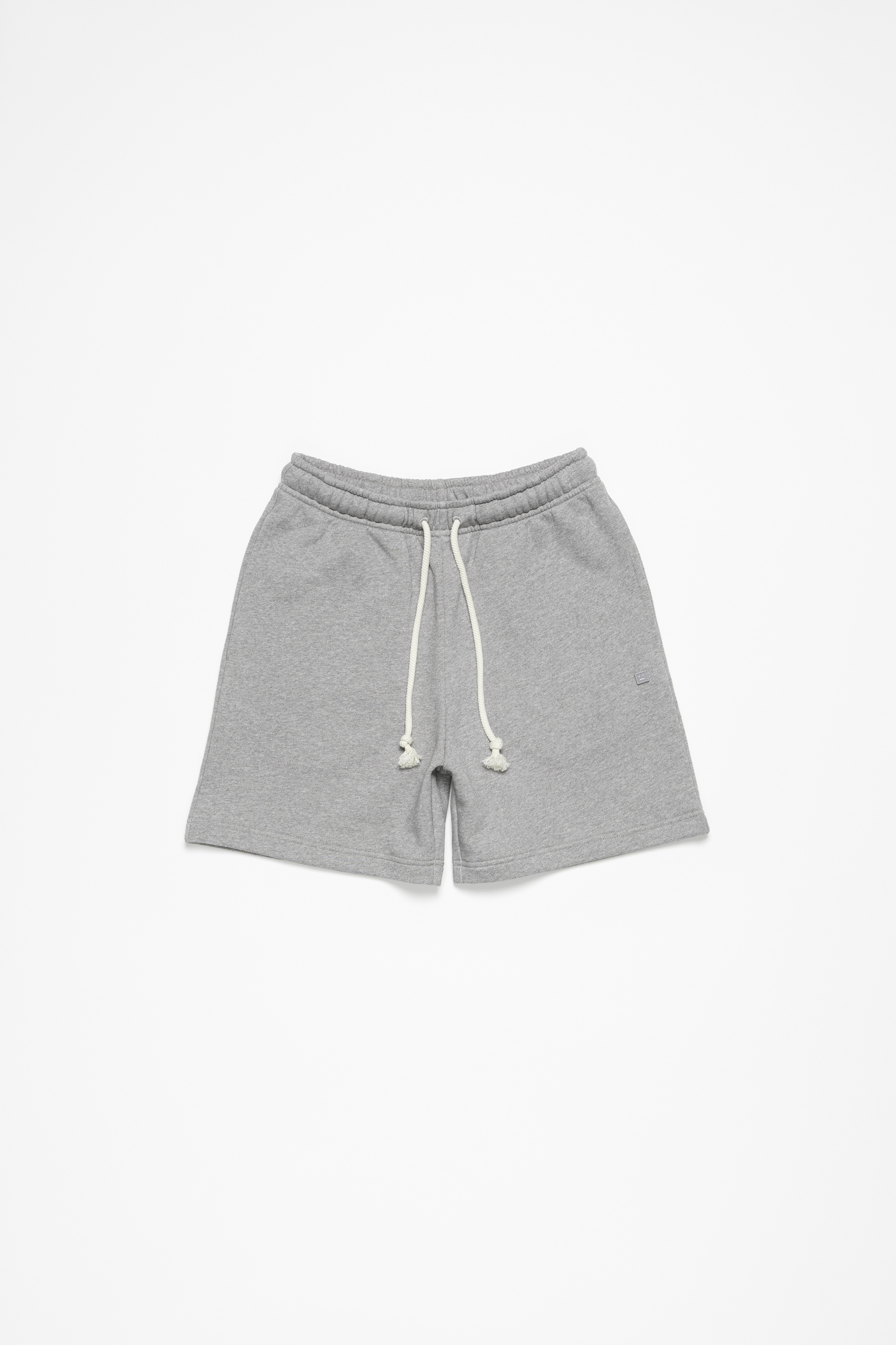 Shop Acne Studios Fleece-shorts In Light Grey Melange