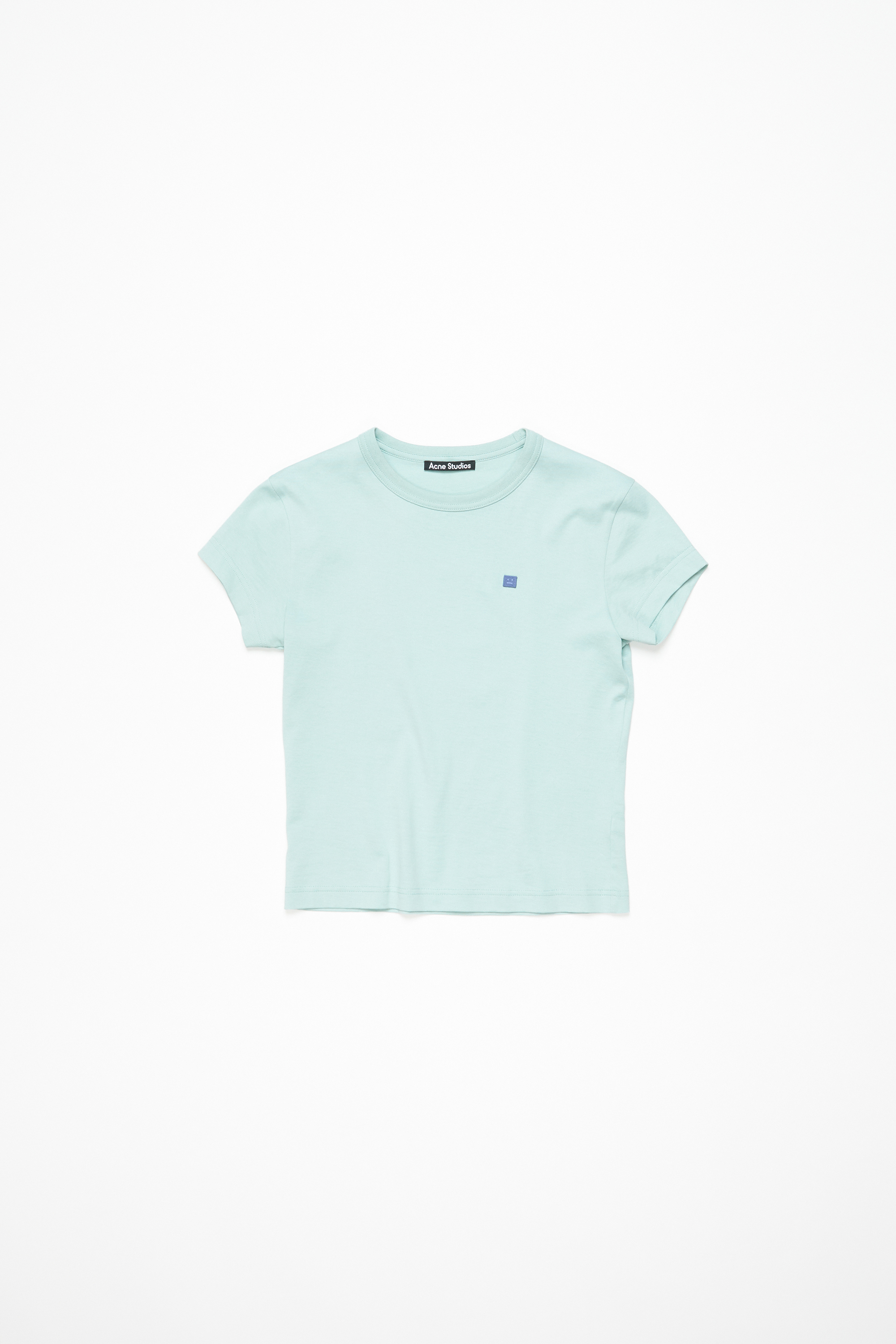 Shop Acne Studios T-shirt Mit Rundhalsausschnitt - Taillierte Passform In Dusty Blue