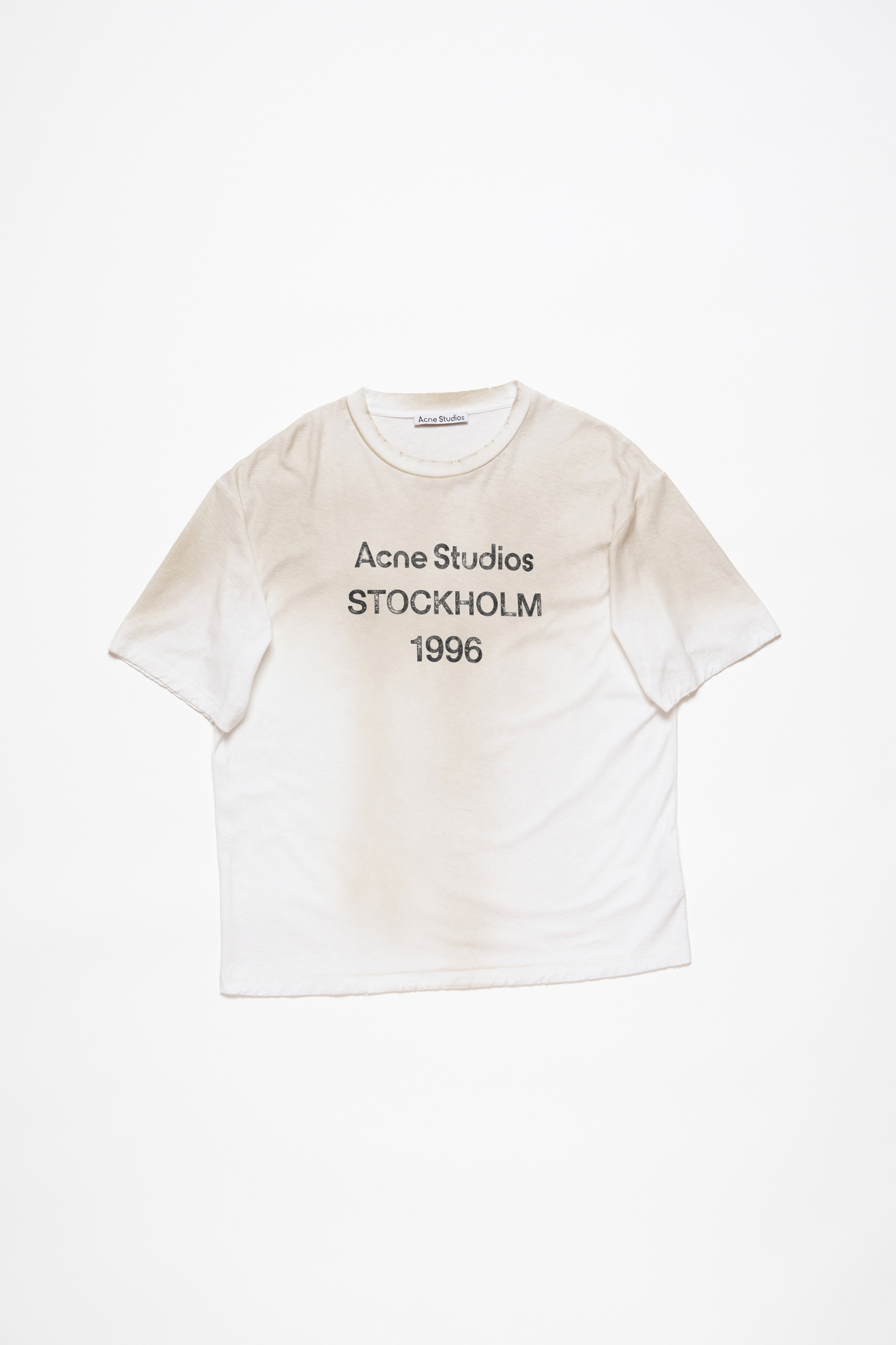 Shop Acne Studios Logo-t-shirt – Lockere Passform In Dusty White