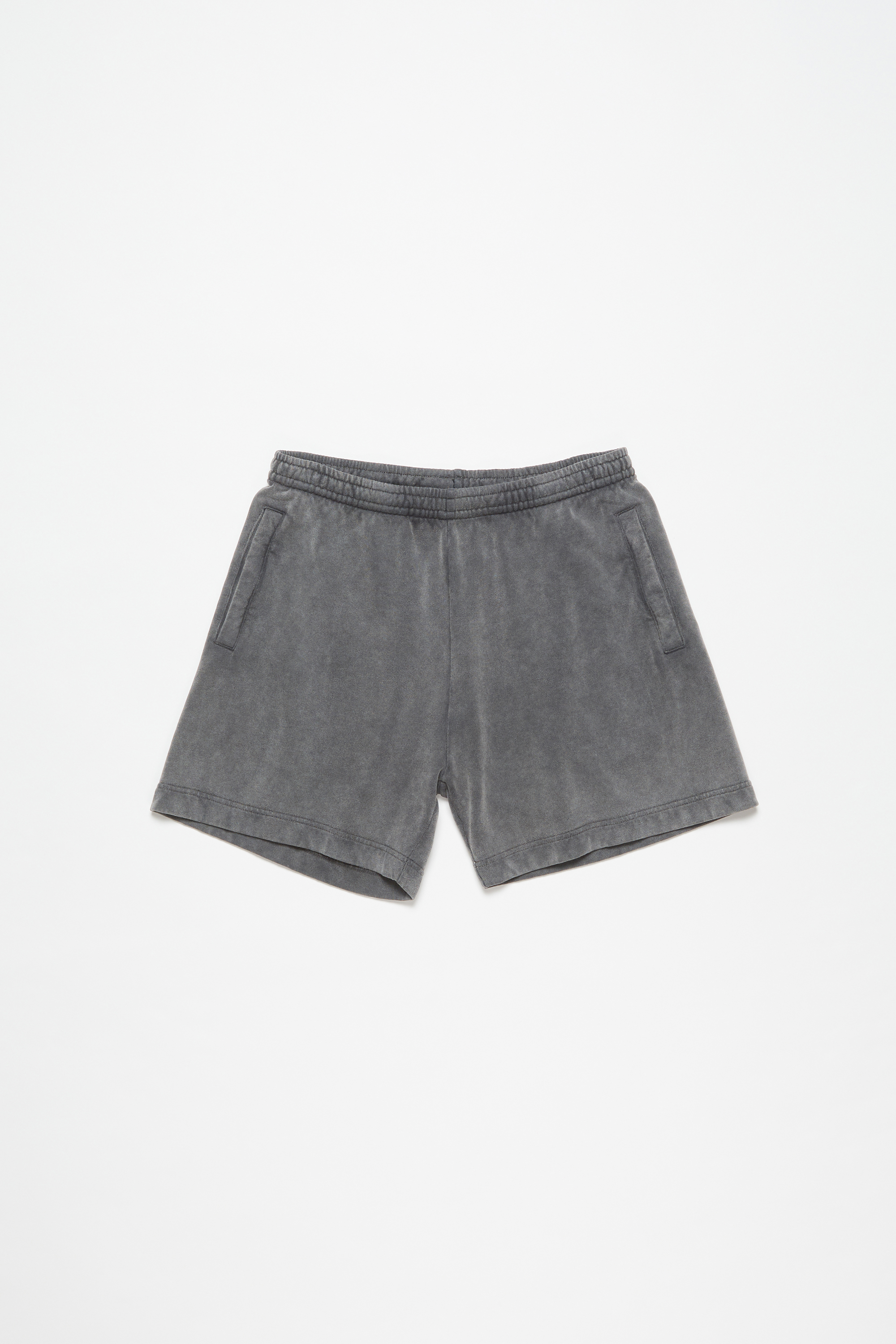 Acne Studios Cotton Shorts In Faded Black