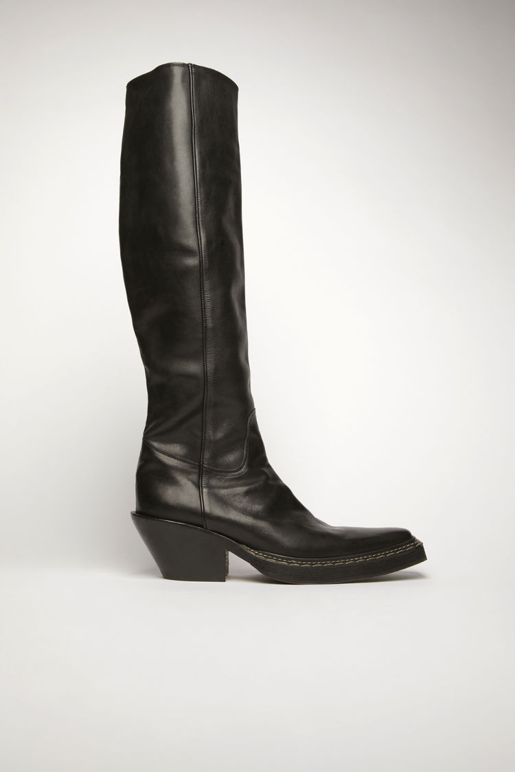 Acne Studios - Western leather boots Black