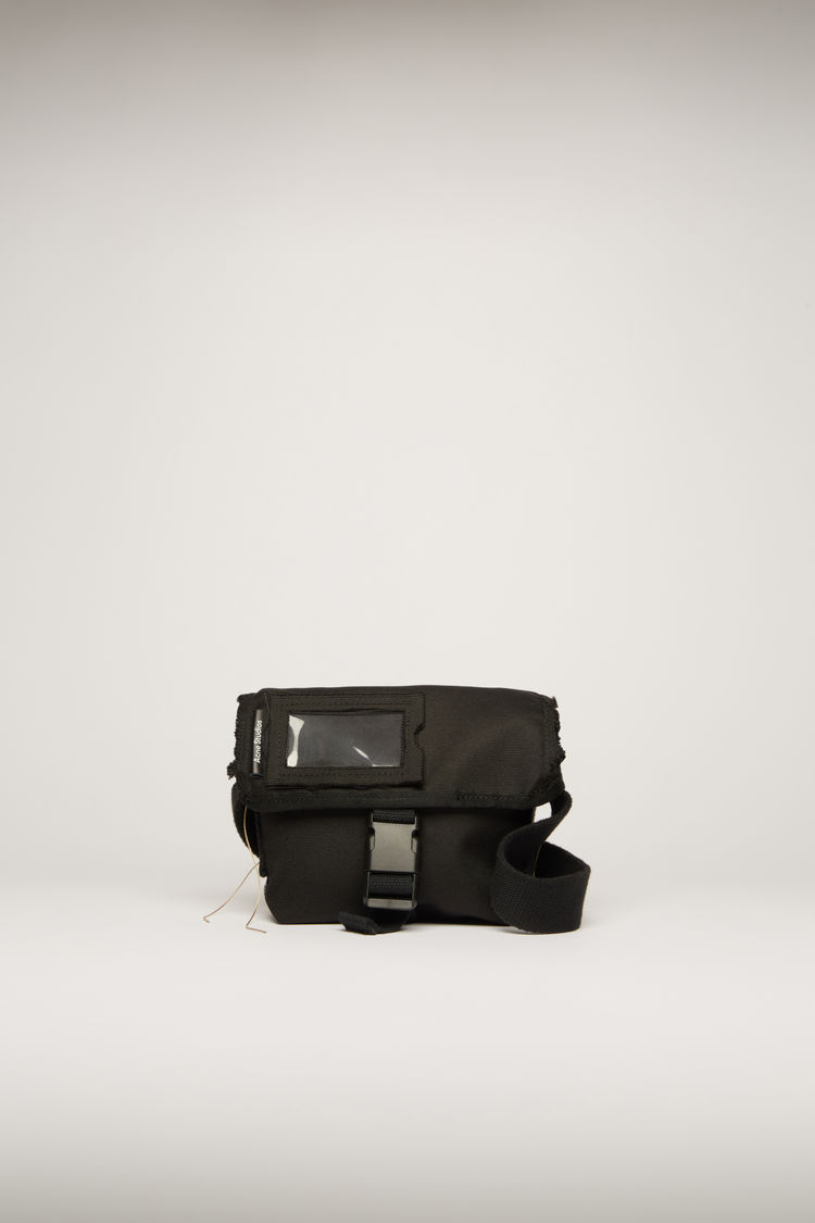 black mini messenger bag