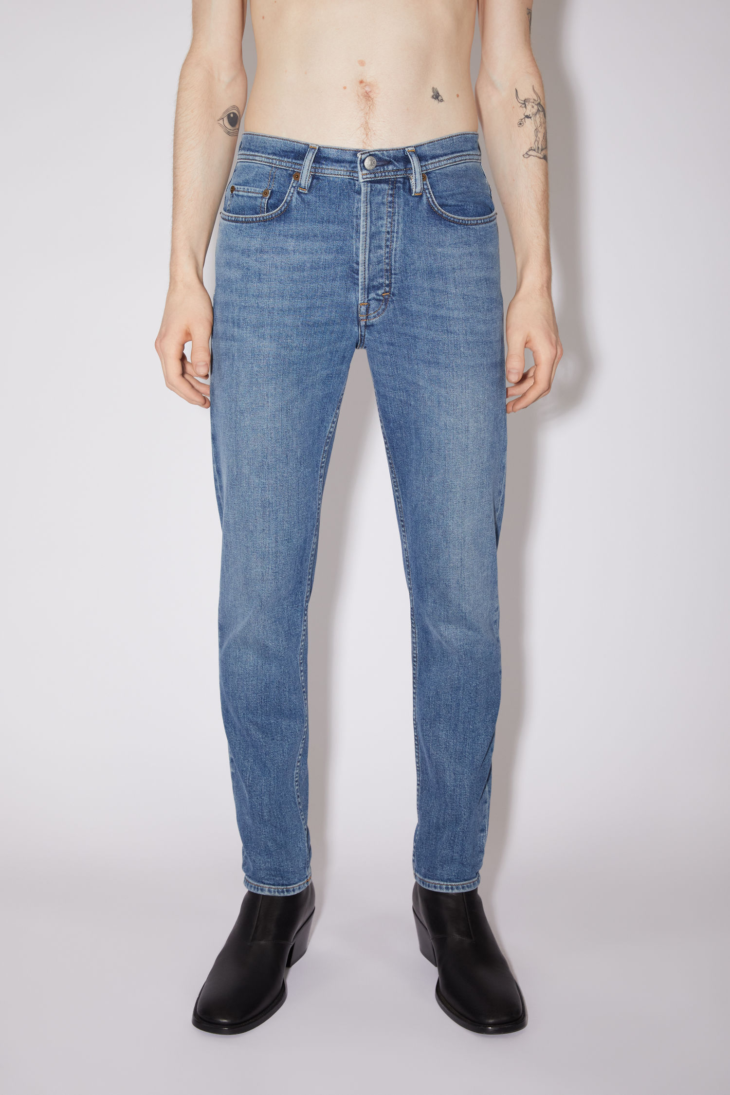 præmie Uforenelig rod Acne Studios - Slim tapered jeans - Mid Blue